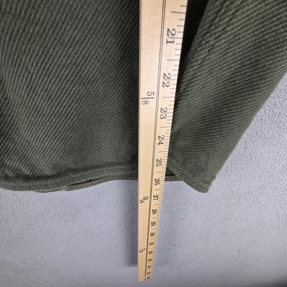 Patagonia Shirt Mens Medium Green Fjord Loft Thick Flannel Outdoor Heavy - Picture 4 of 8